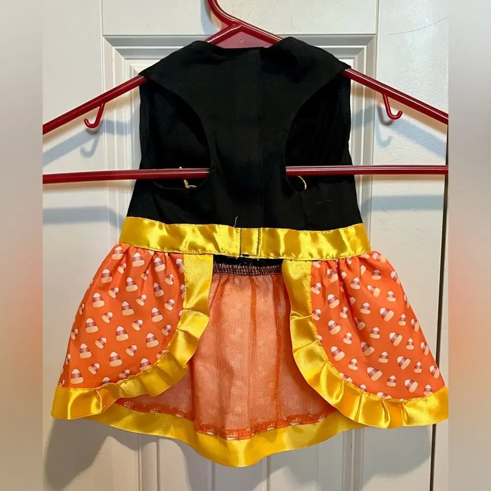Bootique Wicked Sweet candy corn dog dress, size small